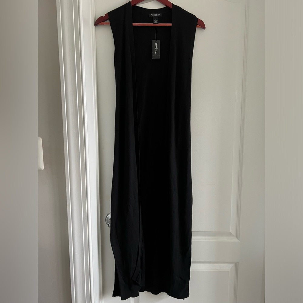 White House black market long back black shrug